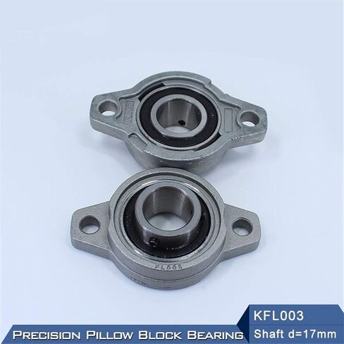 Bearing Housings KFL003 Mounted 17mm Shaft Diameter KFL Zinc Alloy Pillow Block Housing Flange Bearings FL003 in Kuwait