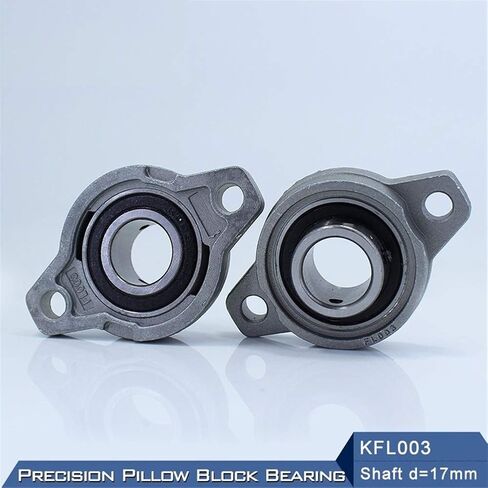 Bearing Housings KFL003 Mounted 17mm Shaft Diameter KFL Zinc Alloy Pillow Block Housing Flange Bearings FL003 in Kuwait