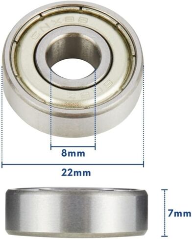 10-حزمة محامل 6000ZZ ABEC-5 10x26x8 ملم عالية السرعة منخفضة الضوضاء الأخدود العميق 6000 ZZ 2z الكرة لتطبيقات المحرك in Kuwait