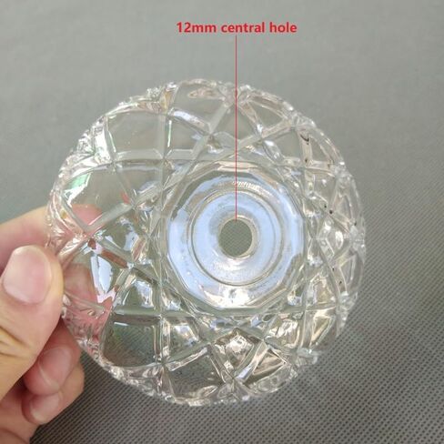 Hanging Crystals Prisms 1pcs/lot European Style Crystal lamp Elbow Support Transparent Glass Bowl Hangings Crystals for Decoration in Kuwait