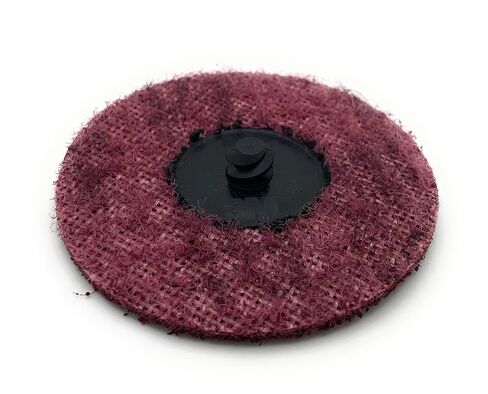 3M Abrasive 048011-05531 أقراص سكوتش برايت رولوك، 3 بوصة، 18000 دورة في الدقيقة، أكسيد الألومنيوم، زر بلاستيكي، كستنائي in Kuwait