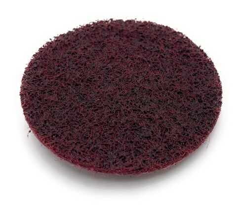 3M Abrasive 048011-05531 أقراص سكوتش برايت رولوك، 3 بوصة، 18000 دورة في الدقيقة، أكسيد الألومنيوم، زر بلاستيكي، كستنائي in Kuwait