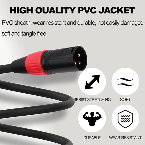XLR 3 دبوس ذكر إلى 5 دبوس أنثى محول الصوت DMX كابل مكبرات الصوت الحبل للميكروفون DMX ضوء المرحلة-1 متر/3.3FT in Kuwait