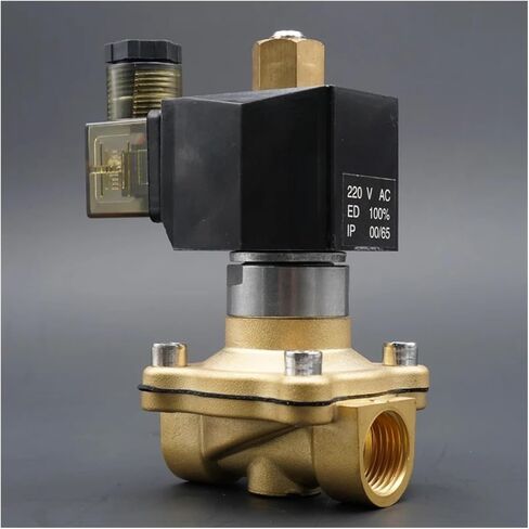 صمام الملف اللولبي 1/4 "3/8" 1/2 "3/4" صمام مفتوح عادة صمام مياه نحاسي 220 فولت 24 فولت (DC24V-VITON) in Kuwait