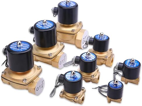 Brass Electric Solenoid Valve Pneumatic Valve for Water/Oil/Gas DN6 DN20 DN8 220V DC24V(DN15,24V DC) in Kuwait
