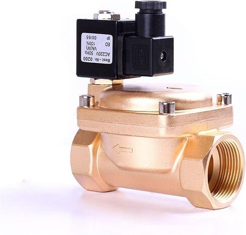 1-1/2" Normally Closed Brass Solenoid Valve DN40 12V 220V 110V 24V 1.5 Inch Solenoid Valve(0927600-viton,220VAC) in Kuwait