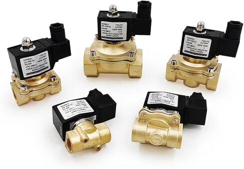 1/4" 3/8" 1/2" 3/4" 1" 1-1/4" Normally Close Brass Electric Solenoid Valve DN15 DN20 12V/24V/220V/110V(Dn32,Onecolor) in Kuwait