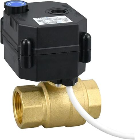 1/2" 3/4" 1" IP65 Waterproof Motorized Ball Valve with Manual Switch DC9v DC12v DC24v Brass Electrical Ball Valves(9vdc-cr02,DN20) in Kuwait