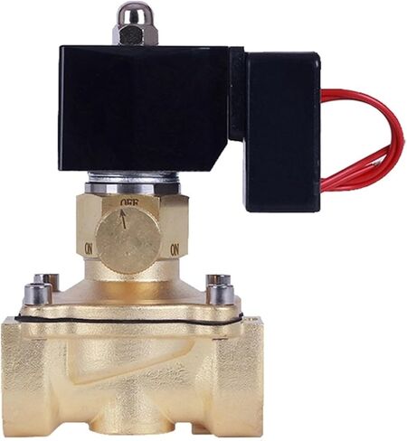 Electric Solenoid Valve with Manual Switch Female Thread Water Proof Brass Solenoid Valves 220V 24V(Dn40,ORDINARY-220VAC) in Kuwait