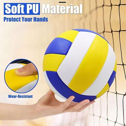 Official Size 5 Volleyball, Soft Indoor Outdoor Volleyball for Game Gym Training Beach Play in Kuwait