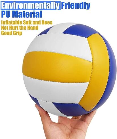 Official Size 5 Volleyball, Soft Indoor Outdoor Volleyball for Game Gym Training Beach Play in Kuwait