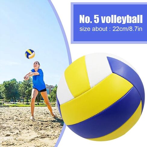 Official Size 5 Volleyball, Soft Indoor Outdoor Volleyball for Game Gym Training Beach Play in Kuwait