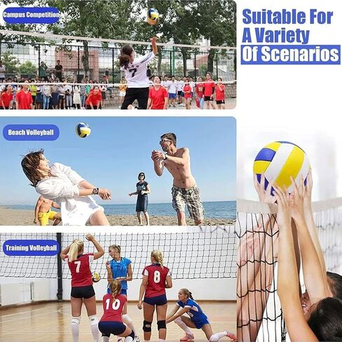Official Size 5 Volleyball, Soft Indoor Outdoor Volleyball for Game Gym Training Beach Play in Kuwait