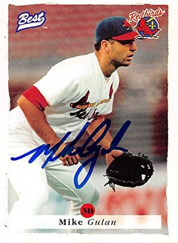 191320 St Louis Cardinals Ft 1995 Best Minor League Rookie No. 95 Mike Gulan Autographed Baseball Card in Kuwait