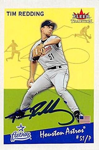 Autograph 122741 Houston Astros 2002 Fleer Tradition No. 157 Tim Redding Autographed Baseball Card in Kuwait