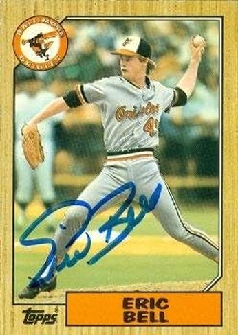 Autograph Warehouse 50526 Eric Bell Autographed Baseball Card Baltimore Orioles 1987 Topps Traded No .3T in Kuwait