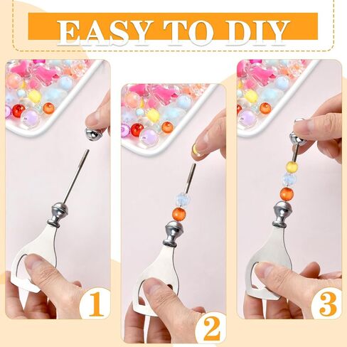 12 Pcs Beadable Beer Opener, Reusable Bottle Opener Bulk Decorative Beaded Bottle Opener Beadable Items for DIY Crafts Bar Party Favor Gifts in Kuwait