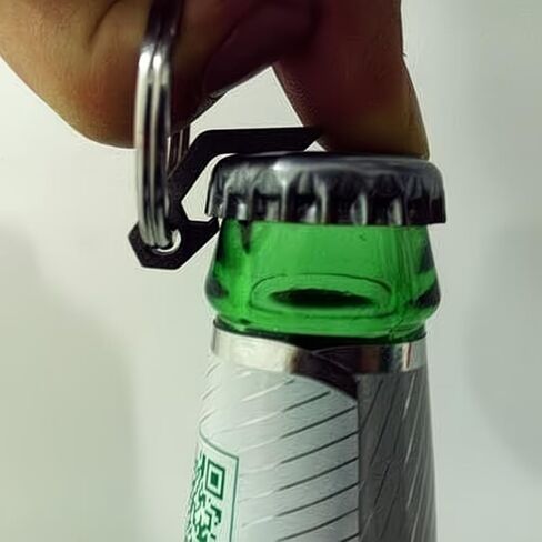 1pc Ultra-Lightweight Keychain Bottle Opener with Key Ring | Rust-Proof and Durable Mini Beer Opener Tool for Keychain, Camping, Travel ﻿ in Kuwait