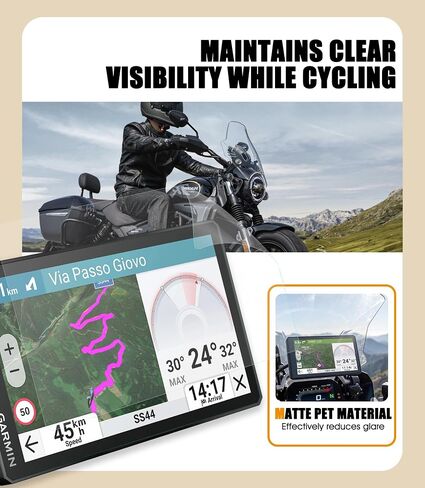 حقيبة حمل + 2 واقي شاشة غير لامع متوافق مع Garmin Zumo XT3 مقاس 6 بوصة / XT2، واقيات مضادة للوهج مع حافظة EVA، مجموعة حماية شاملة متينة مقاومة للصدمات in Kuwait