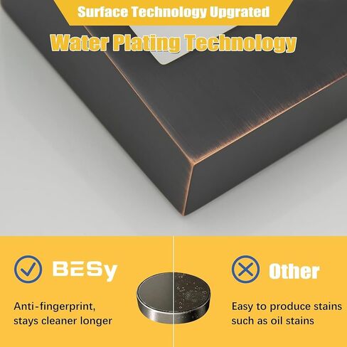 BESy Led 3 فتحة صنبور حوض الحمام، شلال برونزي مطلي بالزيت، صنبور حمام منتشر على نطاق واسع مع 3 ألوان متغيرة للضوء، صنبور منتشر على نطاق واسع بمقبضين مع خطوط إمداد مع تصريف منبثق in Kuwait
