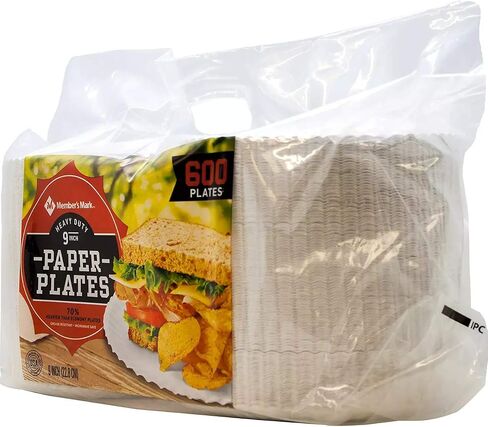 Daily Chef Heavy Duty 9" Paper Plate (600ct.) in Kuwait