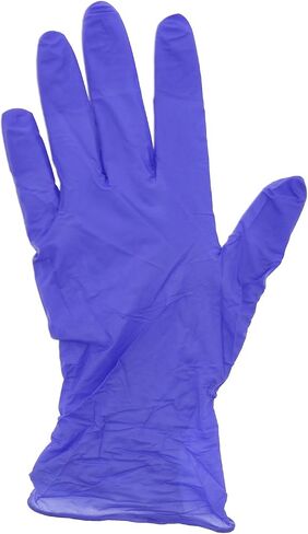 AmerCare 1000 Count Grape Grip Nitrile Gloves, Powder Free Exam Grade Black Disposable Gloves for Medical Professionals, 4.2 mil, Medium in Kuwait