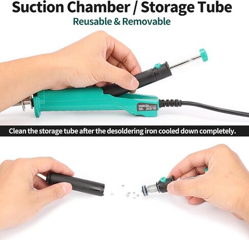 YIHUA 929D VI Temperature Controlled Electric Desoldering Iron with Upgraded Performance Heated Solder Sucker Tool with 3 Nozzles Soldering Iron Pump Function in Kuwait