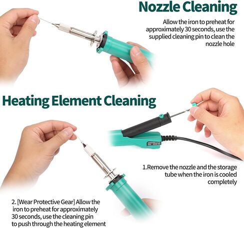 YIHUA 929D VI Temperature Controlled Electric Desoldering Iron with Upgraded Performance Heated Solder Sucker Tool with 3 Nozzles Soldering Iron Pump Function in Kuwait