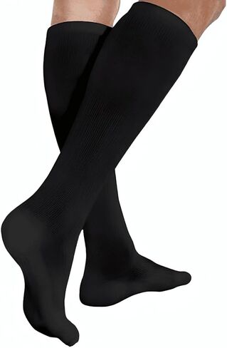 Graduated Compression Socks, Knee High Support for Men & Women - Relief for Edema, Cycling, Hiking & Recovery in Kuwait