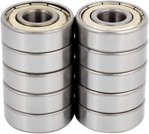 10 Pcs Iron Non-Noise Low Speeding Deep Groove Bearing Ball 12 x 32 10mm in Kuwait