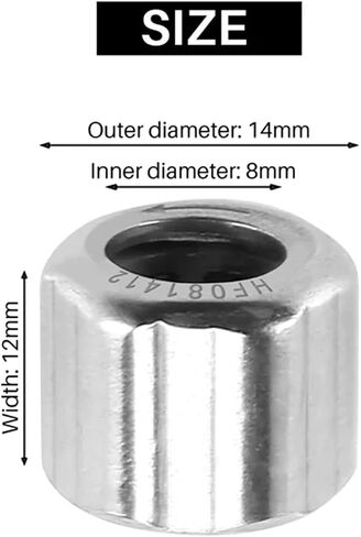 10 عبوات محامل إبرة HF081412 سداسية في اتجاه واحد 8X14X12mm in Kuwait