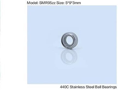 SMR95ZZ Miniature Deep Groove Ball Bearing ABEC-1 Stainless Steel Bearings Shielded SMR95Z SMR95 Z ZZ 5 * 9 3 mm in Kuwait
