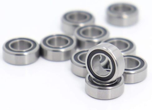 10 قطعة MR116RS اللون تحمل 6x11x4 ملليمتر ABEC-3 لهواية الكهربائية RC سيارة شاحنة MR116 RS 2RS الكرات MR116-2RS الأسود مختومة in Kuwait