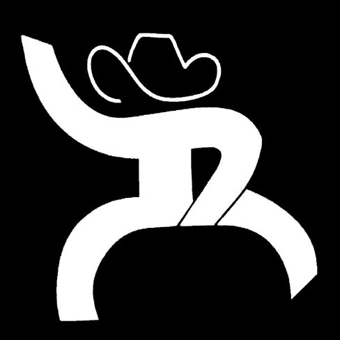 ملصق من الفينيل Cartat2s Cowboy Hooey | 5.5 × 5.5 بوصة | يناسب سيارات روديو مقطورة والشاحنات SUV RV | ملصق النافذة | 12 لون (أبيض) in Kuwait