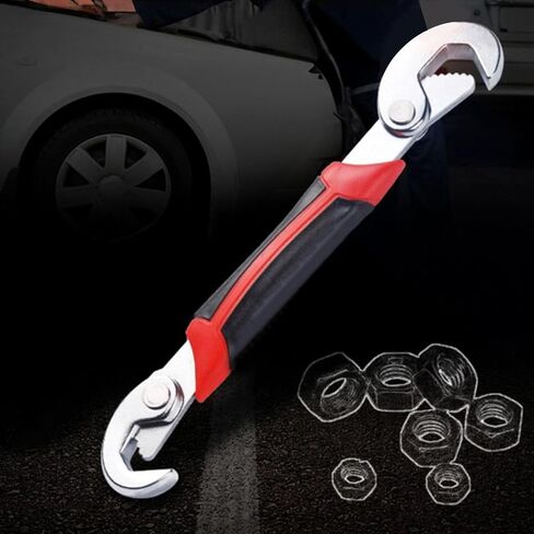 Multi Functional Dual Head Wrench Adjustable Hand Tool for DIY Plumbing Repairs and Household Projects in Kuwait
