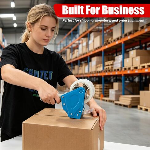 شريط تغليف شفاف من Pacific Mailer، 1.88 بوصة × 65 ياردة، 2.7 مل، 6 لفات شفافة | شريط شحن ونقل لاصق قوي شديد التحمل للتخزين وتغليف المستودعات in Kuwait