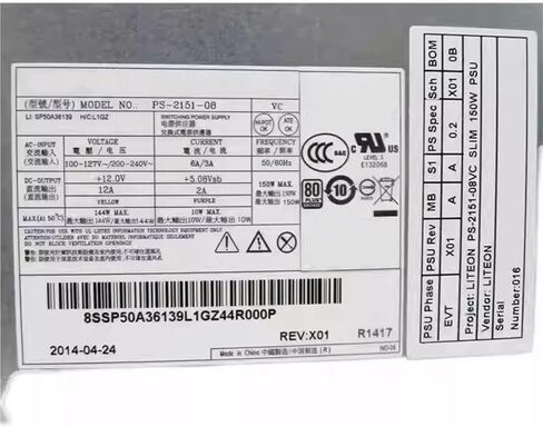 ل B50-35 F0AV B50-30 AiO 150 واط PSU مصدر الطاقة 36200624 PS-2151-08 in Kuwait