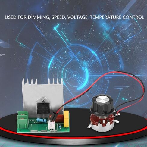 AC 0-220V 4000W Motor Speed Controller – 40A SCR Voltage Regulator for Electric Furnaces, Dimmers and Small Motors in Kuwait