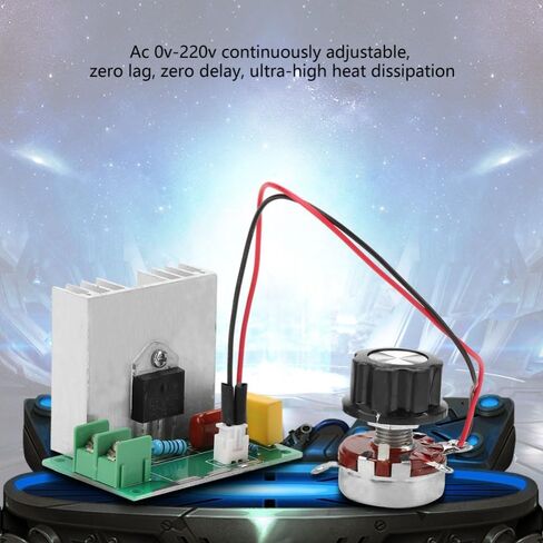 AC 0-220V 4000W Motor Speed Controller – 40A SCR Voltage Regulator for Electric Furnaces, Dimmers and Small Motors in Kuwait