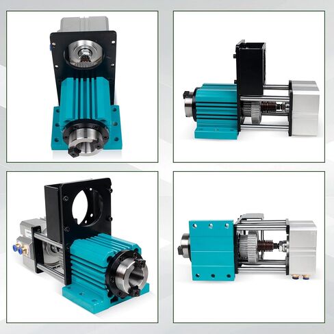 RATTMMOTOR ATC BT30 Non-Powered Spindle Kit 5000RPM Cylinder Pneumatic Semi-Automatic Tool Changer Spindle Motor with Bracket for Metal Engraving Drilling Milling in Kuwait