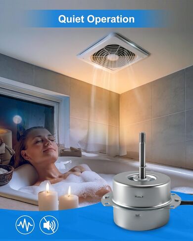 استبدال محرك مروحة عادم الحمام FFV3700297S متوافق مع FV-08VQ3 FV-11VQ3 FV11VH2 FV11VHL2 ​​FV-LP003، يستبدل FFV3700175S، 120 فولت 1750 دورة في الدقيقة محرك مروحة تهوية هادئ in Kuwait