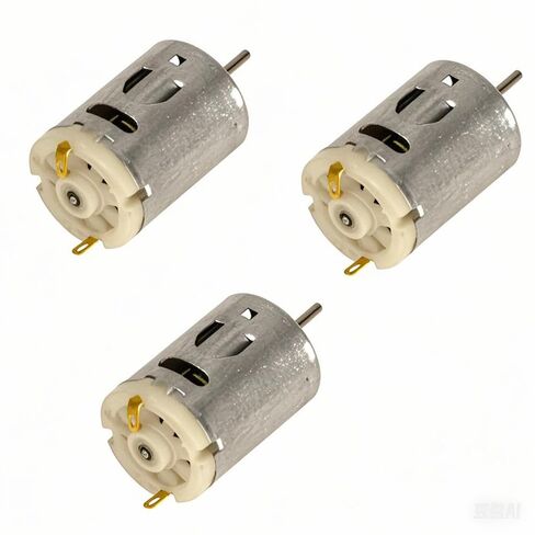 3 قطع R380 محرك DC - 6-24 فولت 24000 دورة في الدقيقة محرك صغير من الفولاذ المقاوم للصدأ عالي السرعة للألعاب التي تصنعها بنفسك، ومجففات الشعر، والمراوح الصغيرة، والأجهزة الصغيرة in Kuwait