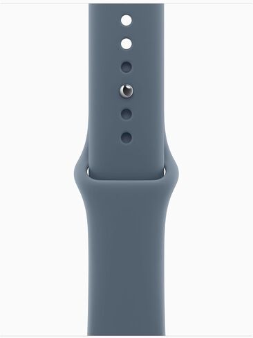 Apple Watch SE 3 [نظام تحديد المواقع + شبكة خلوية، 40 ملم] هيكل من الألومنيوم منتصف الليل مع حزام رياضي أزرق مرساة، مقاس S/M (متجدد) in Kuwait