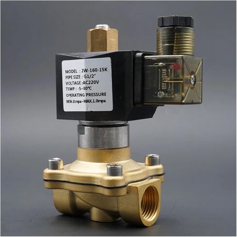 صمام الملف اللولبي 1/4 "3/8" 1/2 "3/4" صمام مفتوح عادة صمام مياه نحاسي 220 فولت 24 فولت (DC24V-EPDM) in Kuwait