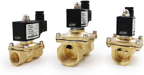 1/4" 3/8" 1/2" 3/4" 1" 1-1/4" Normally Close Brass Electric Solenoid Valve DN15 DN20 12V/24V/220V/110V(Dn32,AC110V) in Kuwait