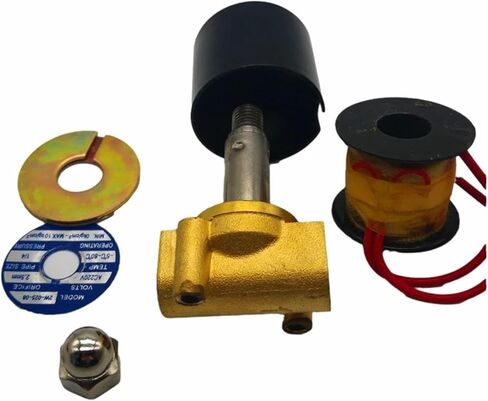 Solenoid Valve normally closed brass DN06/08/10/15/20/25 1/4"3/8"1/2"3/4"1" 12V 220V 24v Pneumatic for Water Oil helium gas(G-DC24V-COPPER BODY) in Kuwait