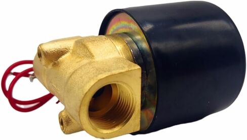 Solenoid Valve normally closed brass DN06/08/10/15/20/25 1/4"3/8"1/2"3/4"1" 12V 220V 24v Pneumatic for Water Oil helium gas(G-DC24V-COPPER BODY) in Kuwait