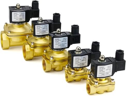 1/2 "3/4" 1 "1-1/4" صمام الملف اللولبي النحاسي يغلق عادة 220 فولت/12 فولت/24 فولت/110 فولت مع ختم FKM IP6 (Dn32، لون واحد) in Kuwait