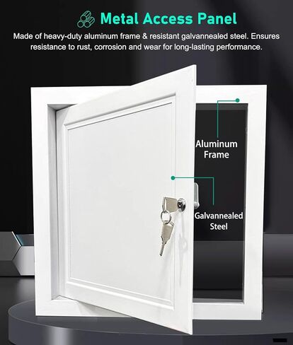 Lockable Ceiling Access Panel 13x30in for Drywall, Attic Inspection Hatch, Ideal for Electrical & Plumbing Service, Durable & Secure Access Door, Multiple in Kuwait