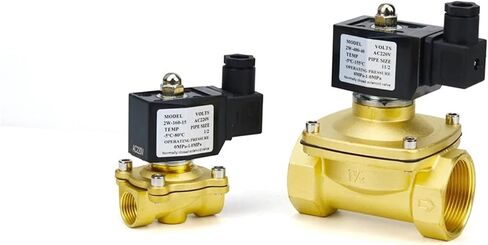 1/2 "3/4" 1 "1-1/4" صمام الملف اللولبي النحاسي يغلق عادة 220 فولت/12 فولت/24 فولت/110 فولت مع ختم FKM IP6 (Dn40، DC12V) in Kuwait